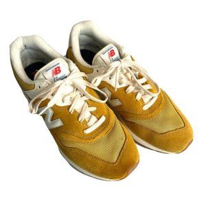 Men's New Balance 997H Mustard Yellow Casual Shoes Size 11.5 Retro Sneakers